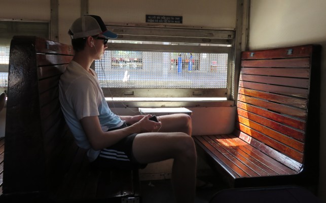train to Hue. Riley really impressed!
