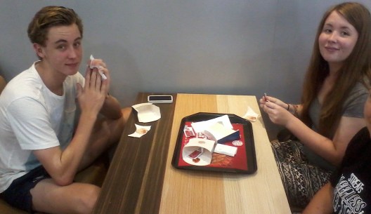 KFC before the flight...